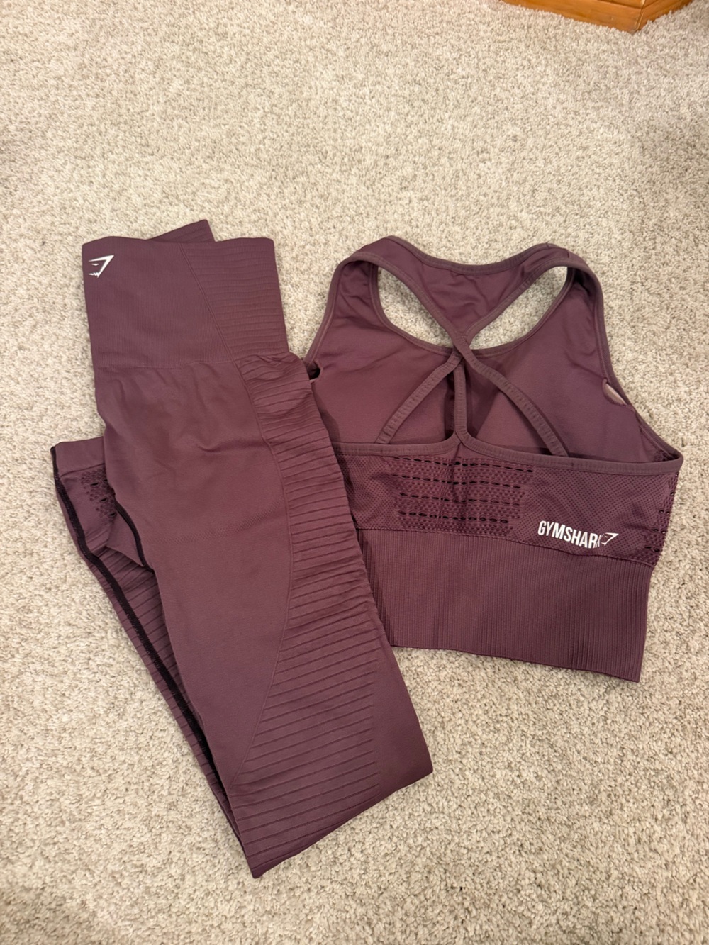 Gymshark Women's Seamless Active Set - Plum